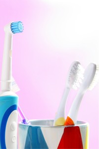 Electric And Regular Toothbrush